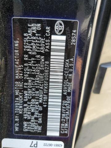 VIN 4T1BF1FK6FU066278 2015 Toyota Camry, LE no.12