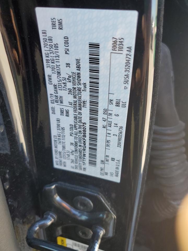 1FTFW1RG4KFB68075 2019 Ford F150 Raptor