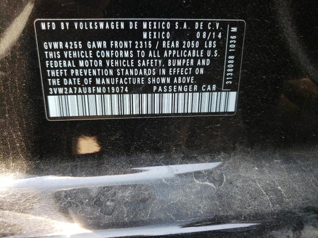 2015 VOLKSWAGEN GOLF TDI 3VW2A7AU8FM019074