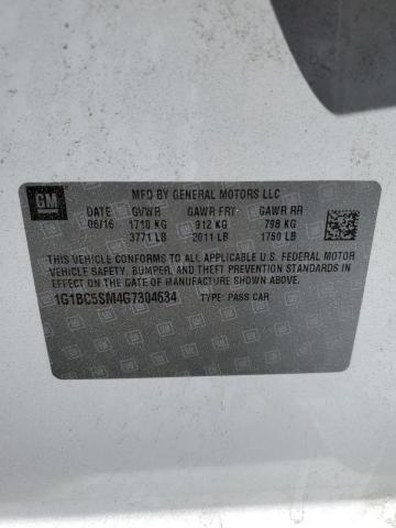 2016 CHEVROLET CRUZE LS - 1G1BC5SM4G7304634