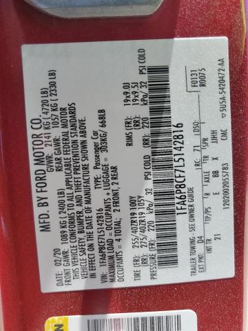 2020 FORD MUSTANG GT - 1FA6P8CF7L5142816