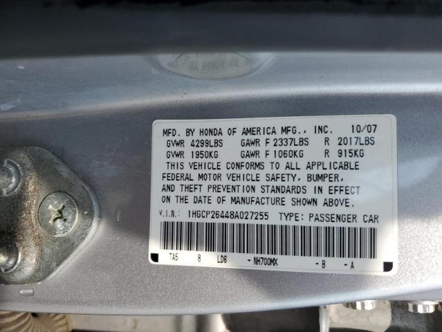 1HGCP26448A027255 2008 Honda Accord Lxp