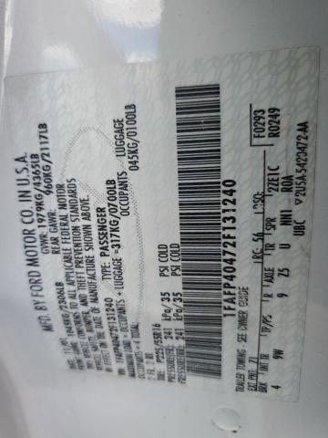 2002 Ford Mustang VIN: 1FAFP40472F131240 Lot: 57709044