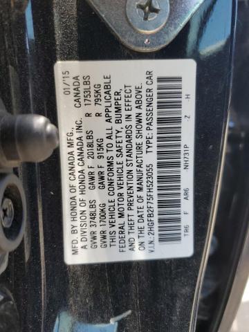 2015 HONDA CIVIC SE - 2HGFB2F75FH523055