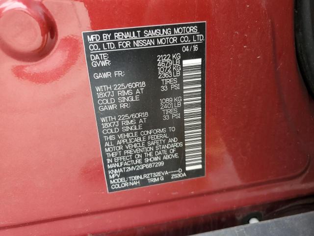2016 NISSAN ROGUE S - KNMAT2MV2GP687299
