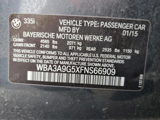 2015 BMW 335 I - WBA3A9G5XFNS66909