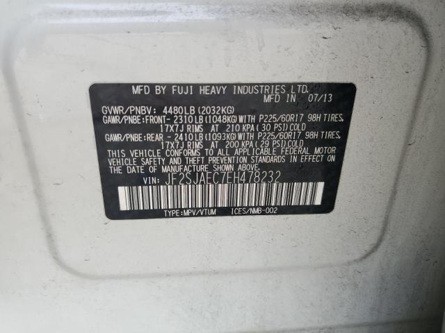 2014 Subaru Forester 2.5I Premium VIN: JF2SJAEC7EH478232 Lot: 62561994