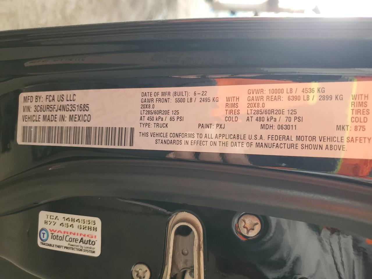 3C6UR5FJ4NG351685 2022 Ram 2500 Laramie