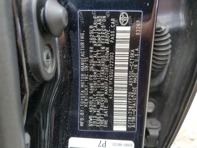 VIN 4T1BF1FK6GU122303 2016 Toyota Camry, LE no.12