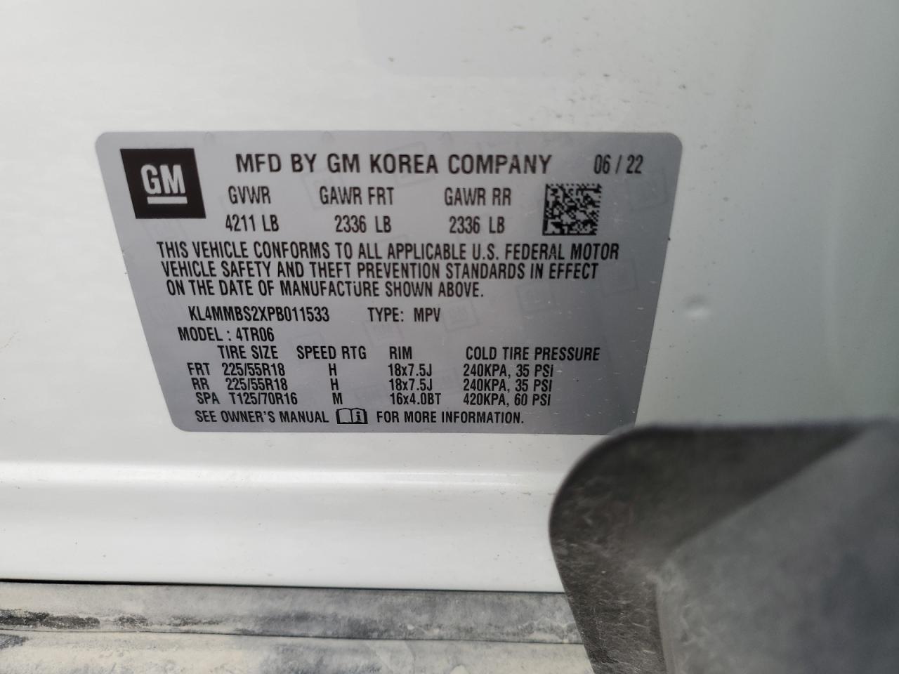 KL4MMBS2XPB011533 2023 Buick Encore Gx Preferred