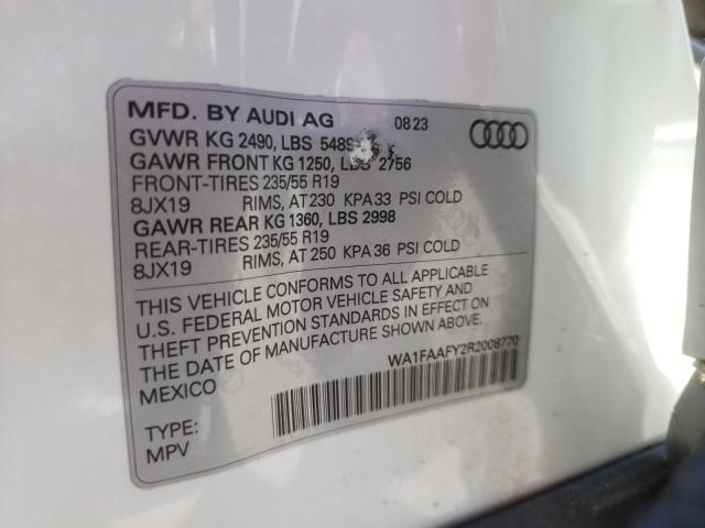 VIN WA1FAAFY2R2008770 2024 Audi Q5, Prestige 45 no.13