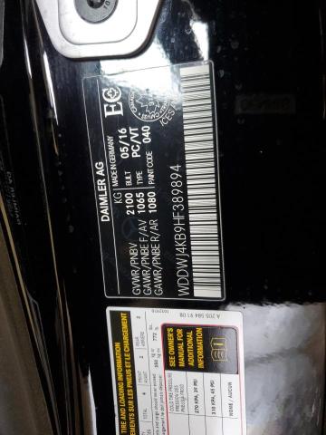 2017 Mercedes-Benz C 300 4Matic VIN: WDDWJ4KB9HF389894 Lot: 61438544