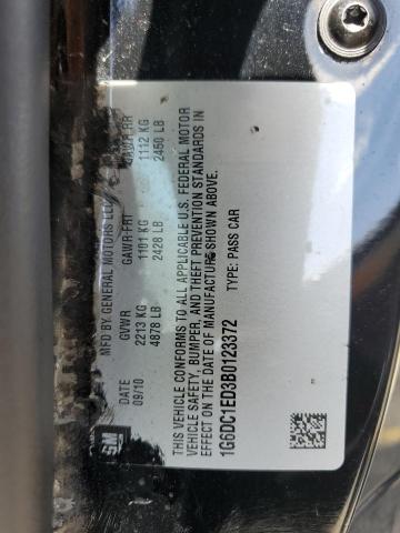 2011 Cadillac Cts VIN: 1G6DC1ED3B0123372 Lot: 60728114