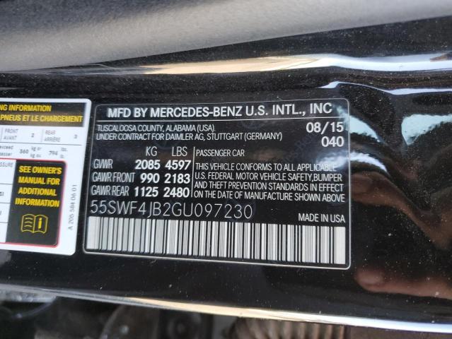 VIN 55SWF4JB2GU097230 2016 Mercedes-Benz C-Class, 300 no.12