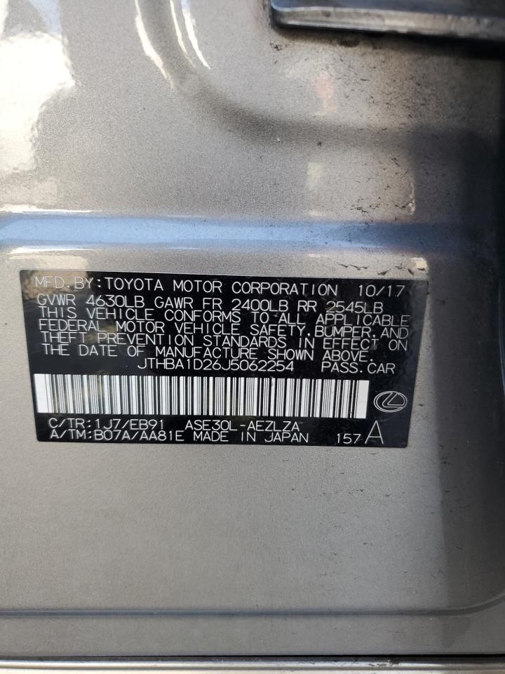 JTHBA1D26J5062254 2018 Lexus Is 300