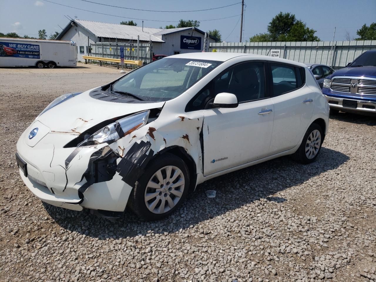 Lot #3030659128 2015 NISSAN LEAF S