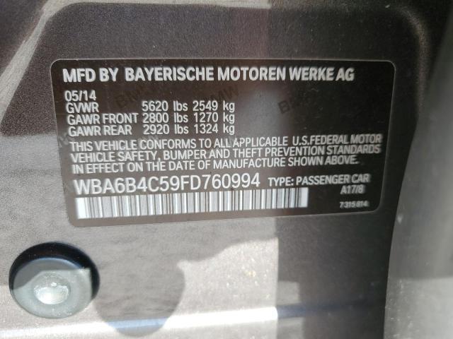 2015 BMW ALPINA B6 WBA6B4C59FD760994