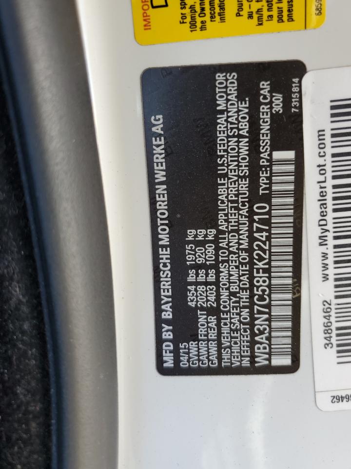 WBA3N7C58FK224710 2015 BMW 428 I