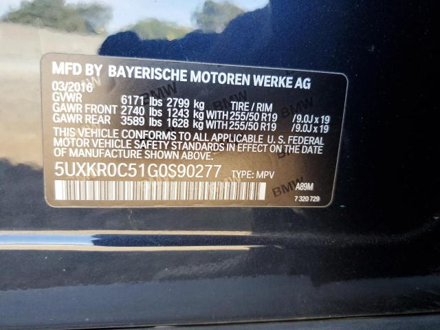 VIN 5UXKR0C51G0S90277 2016 BMW X5, Xdrive35I no.13