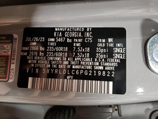 2023 KIA SORENTO S - 5XYRLDLC6PG219822