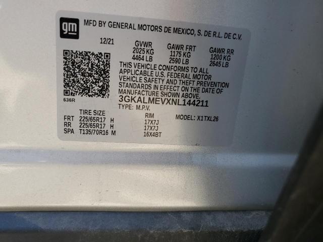 2022 GMC Terrain Sle VIN: 3GKALMEVXNL144211 Lot: 62623704
