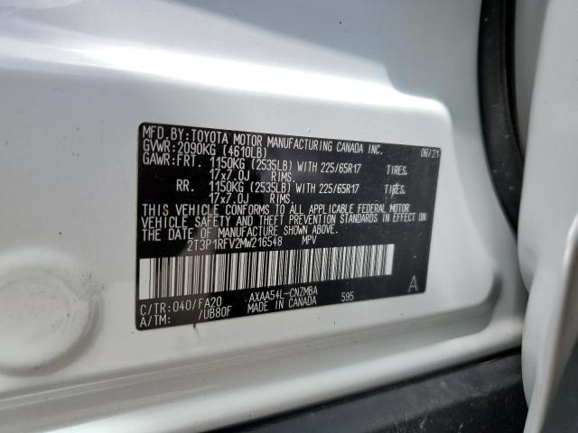 VIN 2T3P1RFV2MW216548 2021 Toyota RAV4, Xle no.13