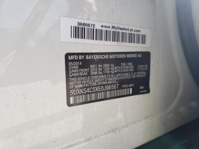 VIN 5UXKS4C5XE0J96567 2014 BMW X5, Xdrive35D no.13