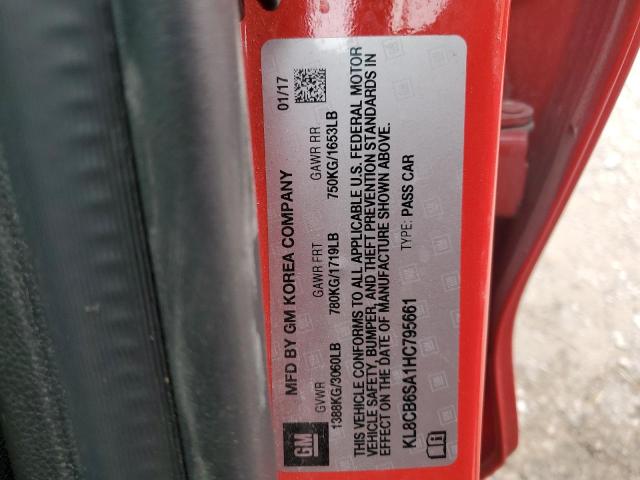 2017 CHEVROLET SPARK LS - KL8CB6SA1HC795661