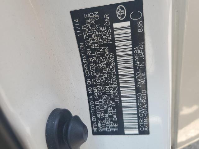 2015 TOYOTA PRIUS - JTDKN3DU9F0428909