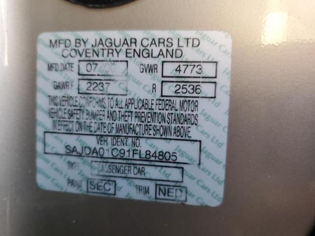 2001 Jaguar S-Type VIN: SAJDA01C91FL84805 Lot: 61574864