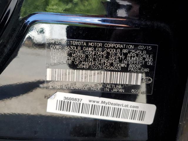 2015 Lexus Is 250 VIN: JTHBF1D27F5068623 Lot: 62353644