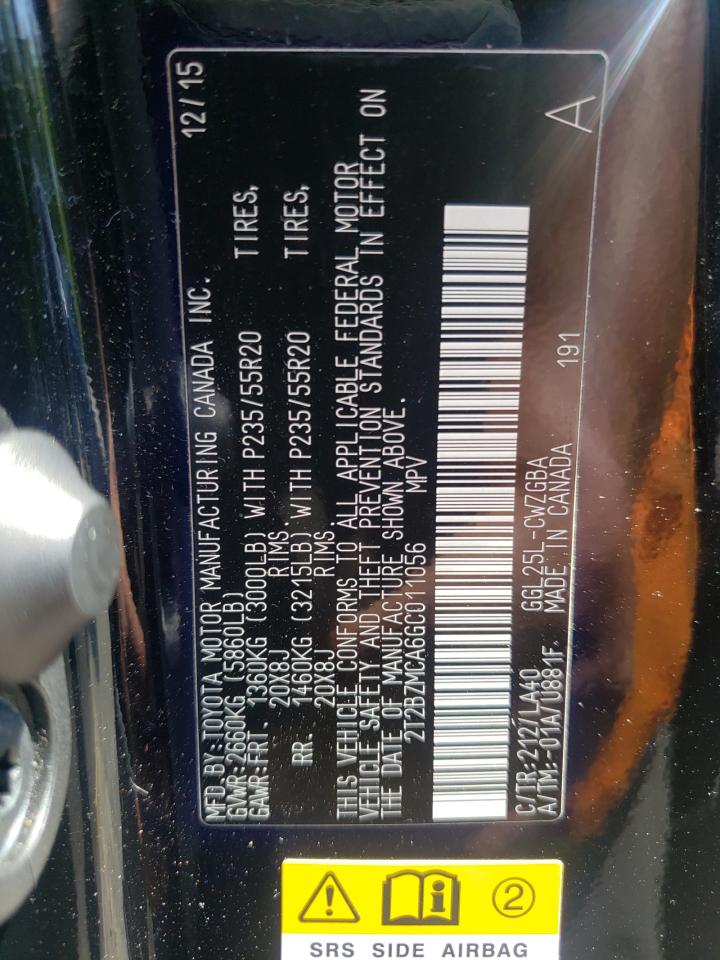 2T2BZMCA6GC011056 2016 Lexus Rx 350 Base