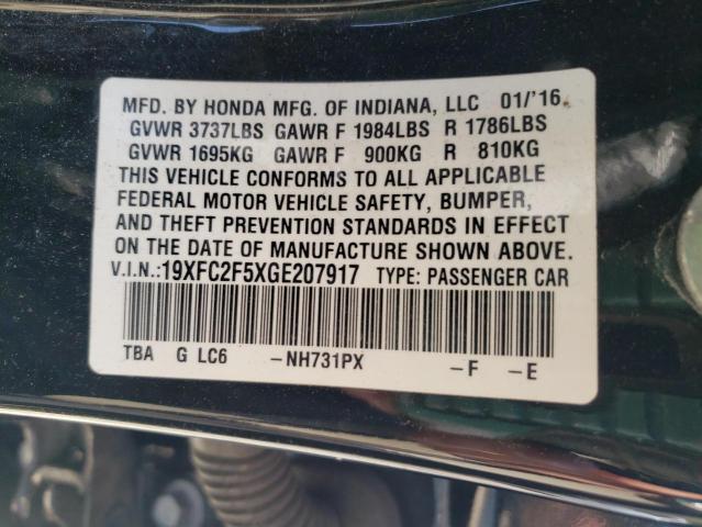 2016 HONDA CIVIC LX - 19XFC2F5XGE207917