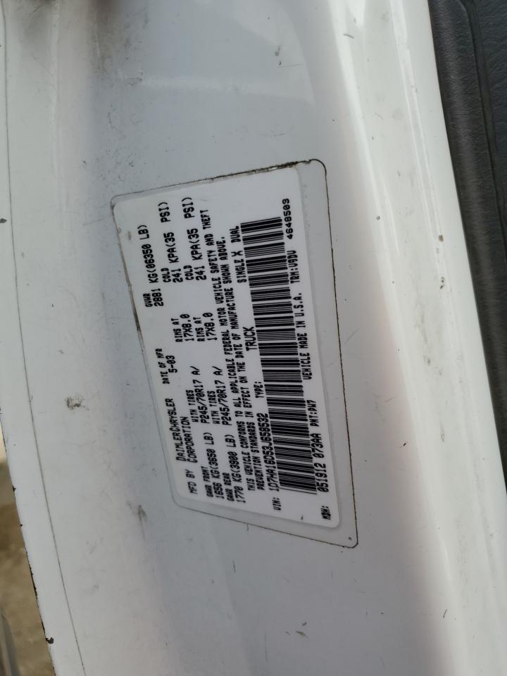 1D7HA16D53J658532 2003 Dodge Ram 1500 St