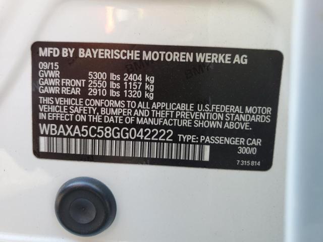 2016 BMW 535 D WBAXA5C58GG042222