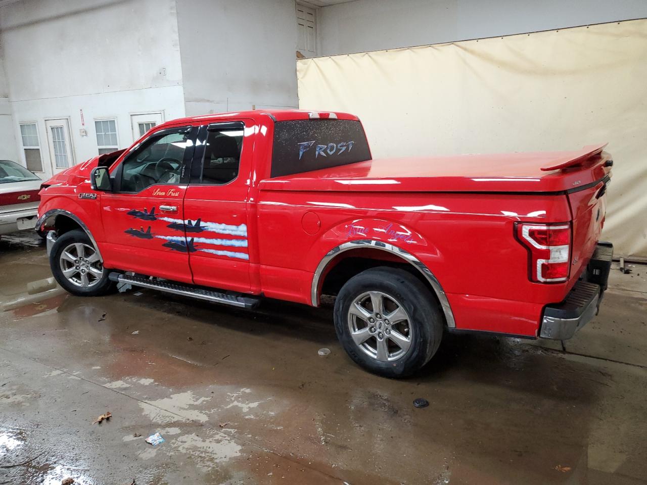 FORD F150 SUPER 2019 red  gas 1FTEX1CB9KKD36659 photo #3