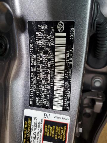 VIN 4T1BF1FK8HU284791 2017 Toyota Camry, LE no.12