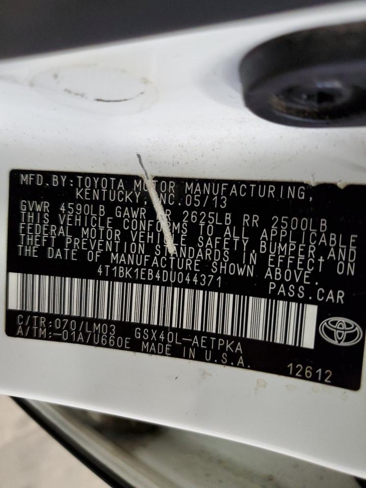 4T1BK1EB4DU044371 2013 Toyota Avalon Base