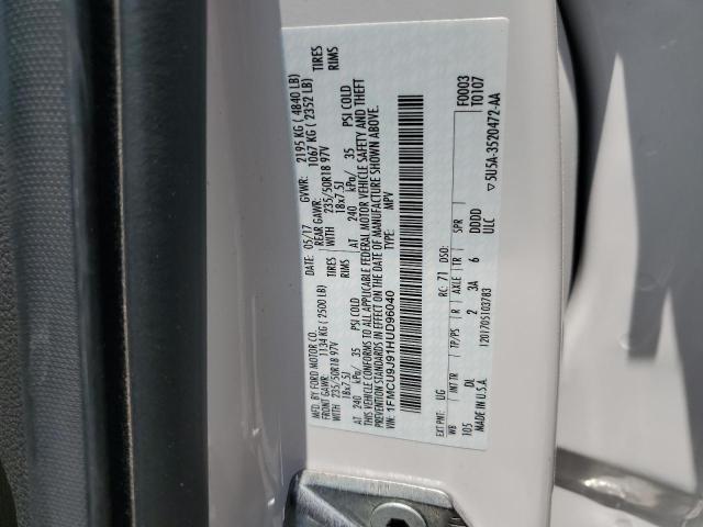 VIN 1FMCU9J91HUD96040 2017 Ford Escape, Titanium no.14