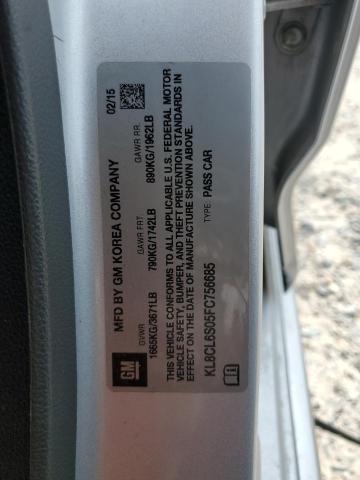 2015 CHEVROLET SPARK EV 2 KL8CL6S05FC756685