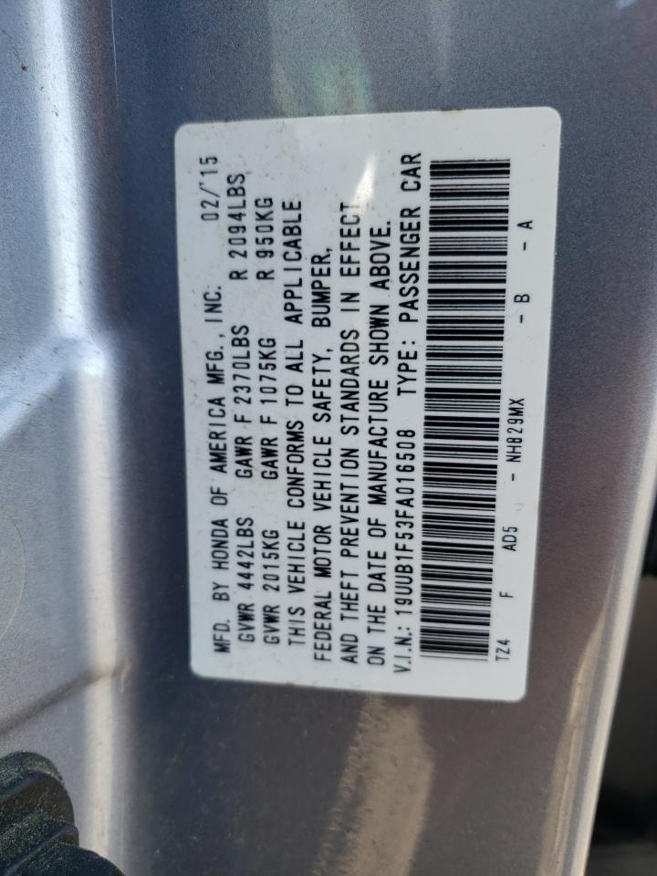 19UUB1F53FA016508 2015 Acura Tlx Tech