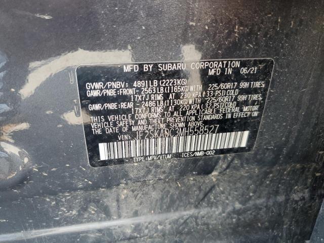 2021 SUBARU FORESTER JF2SKADC3MH558527