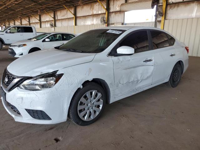 NISSAN SENTRA S 2018 white  gas 3N1AB7AP7JY331056 photo #1