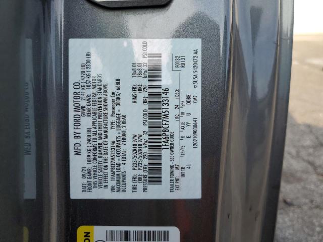 2021 FORD MUSTANG GT - 1FA6P8CF7M5133146
