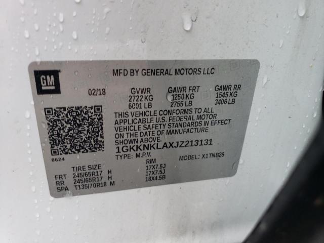 2018 GMC ACADIA SLE - 1GKKNKLAXJZ213131