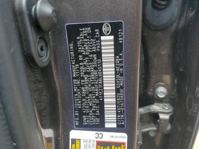 2020 TOYOTA AVALON XSE 4T1EZ1FB6LU045110