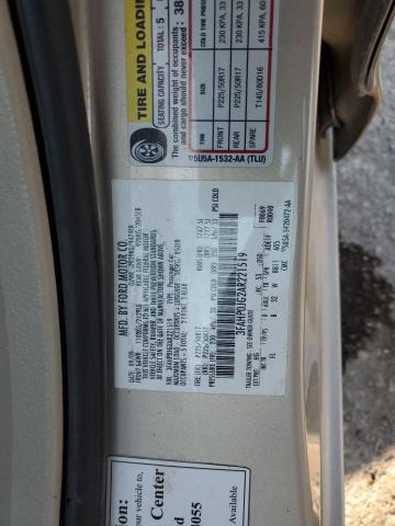 2010 Ford Fusion Sel VIN: 3FAHP0JG2AR221519 Lot: 61728674