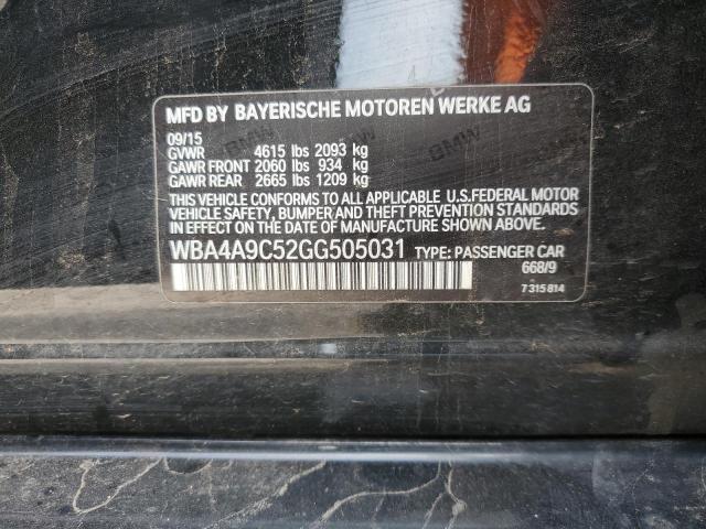 2016 BMW 428 I GRAN WBA4A9C52GG505031