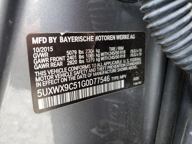 VIN 5UXWX9C51G0D77546 2016 BMW X3, Xdrive28I no.13