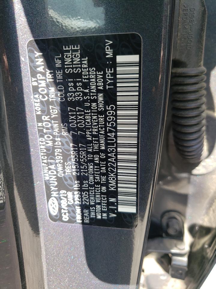 KM8K22AA3LU475995 2020 Hyundai Kona Sel